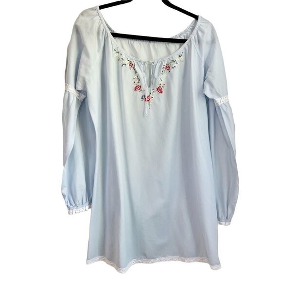 Whimsical Garden Party Tunic | Boho Floral Embroidery | Size M/L-ish - Picture 1 of 9